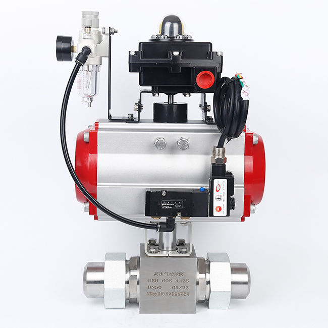 DN50氣動(dòng)切斷閥，氣動(dòng)高壓球閥